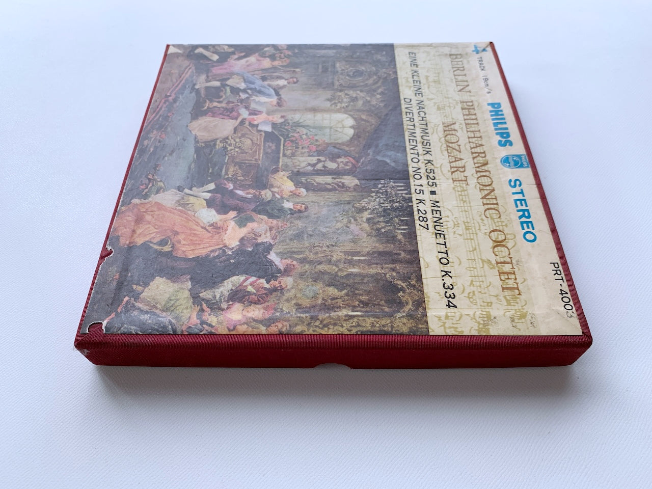 オープンリール/ ベルリン・フィルハーモニー八重奏団 / モーツァルト：アイネ・クライネ・ナハトムジーク / 国内盤 7号 4トラック 19cm/s (7 1/2IPS) ライナー PHILIPS PRT-4003