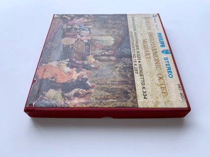 オープンリール/ ベルリン・フィルハーモニー八重奏団 / モーツァルト：アイネ・クライネ・ナハトムジーク / 国内盤 7号 4トラック 19cm/s (7 1/2IPS) ライナー PHILIPS PRT-4003