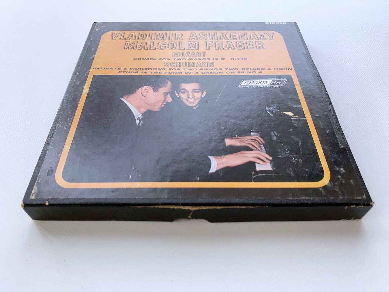 オープンリール/ アシュケナージ、フレイジャー / モーツァルト：2台のピアノのためのソナタ 他 / US盤 7号 4トラック 19cm/s (7 1/2IPS) インサート AMPEX LCL80168