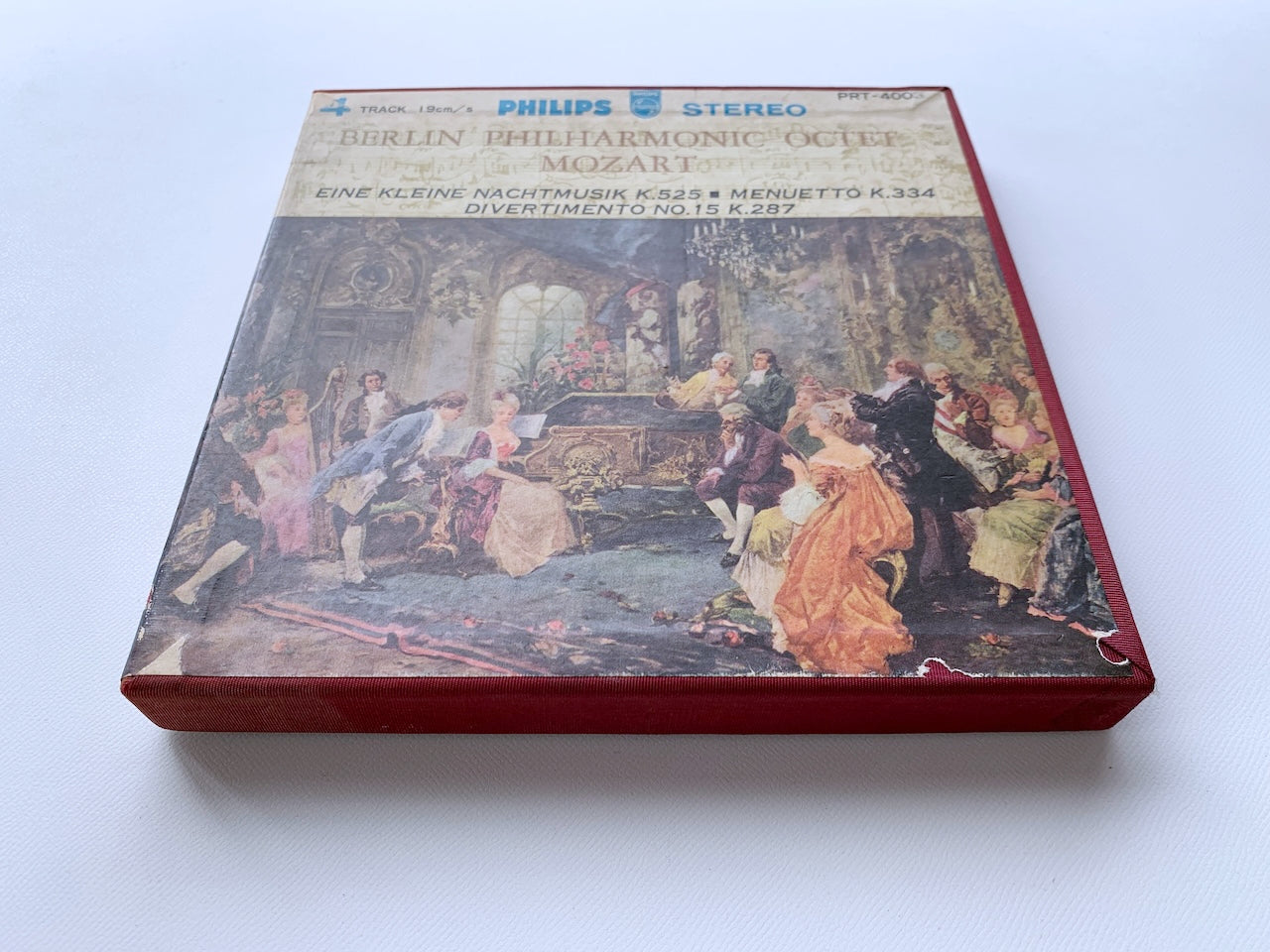オープンリール/ ベルリン・フィルハーモニー八重奏団 / モーツァルト：アイネ・クライネ・ナハトムジーク / 国内盤 7号 4トラック 19cm/s (7 1/2IPS) ライナー PHILIPS PRT-4003