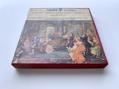 オープンリール/ ベルリン・フィルハーモニー八重奏団 / モーツァルト：アイネ・クライネ・ナハトムジーク / 国内盤 7号 4トラック 19cm/s (7 1/2IPS) ライナー PHILIPS PRT-4003