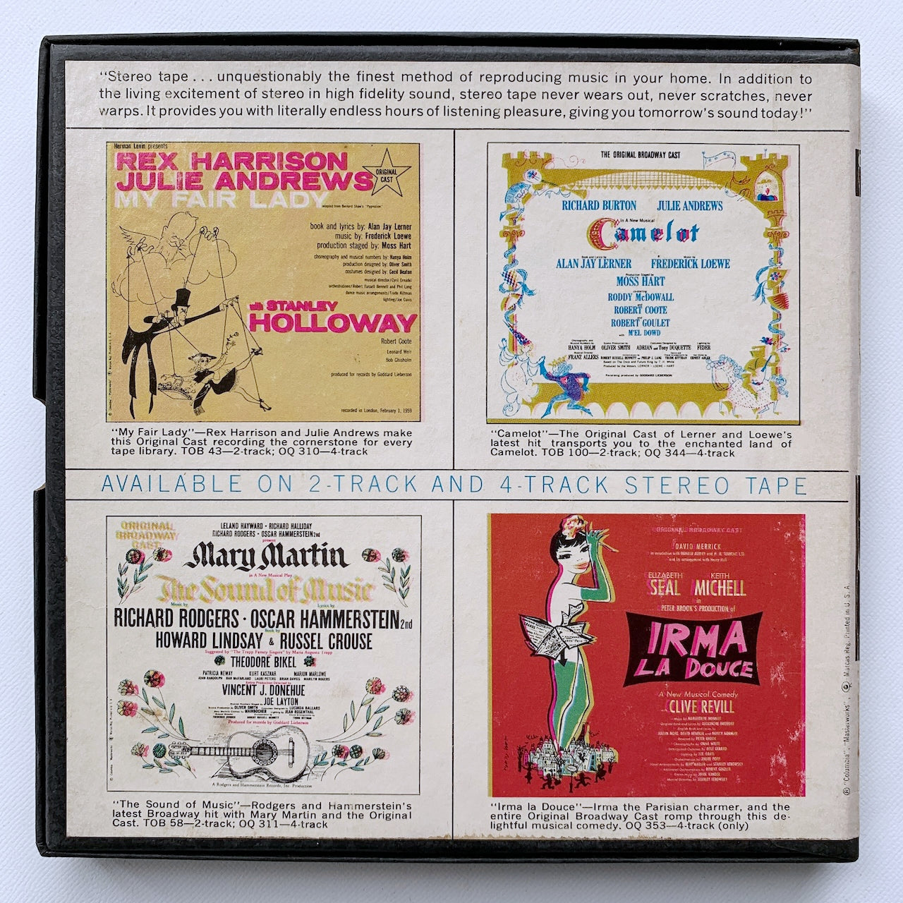 オープンリール/ スターン、オーマンディ / ブラームス：ヴァイオリン協奏曲 / US盤 7号 4トラック 19cm/s (7 1/2IPS) インサート COLUMBIA MQ374