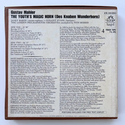 オープンリール/ ベイカー、モリス / マーラー：歌曲集「少年の魔法の角笛」 / US盤 7号 4トラック 19cm/s (7 1/2IPS) EMI ZS36380