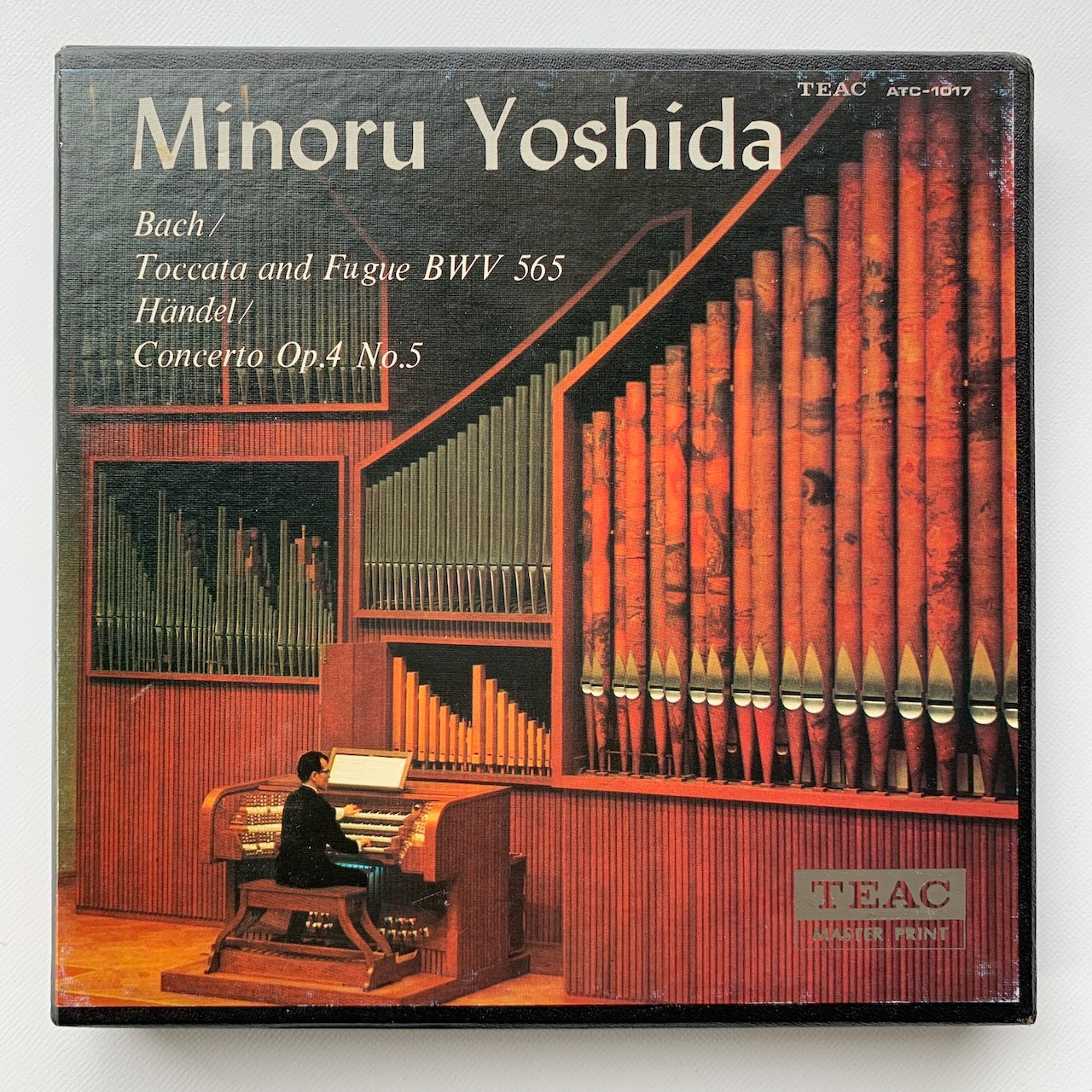 オープンリール/ 吉田実 / オルガン名曲集 J.S.バッハ：トッカータとフーガ 他 / 国内盤 7号 4トラック 19cm/s (7 1/2IPS) ライナー TEAC ATC-1017