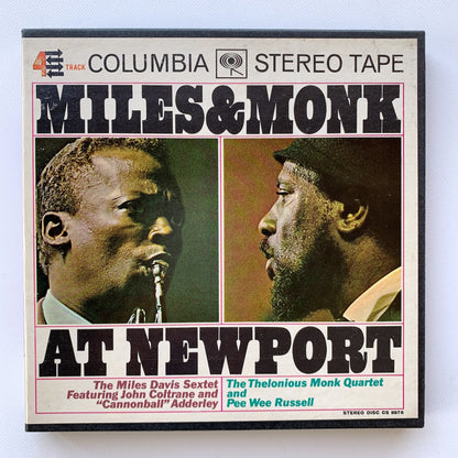 オープンリール/ MILES DAVIS / MILES & MONK AT NEWPORT / US盤 7号 4トラック 19cm/s (7 1/2IPS) インサート COLUMBIA CQ647