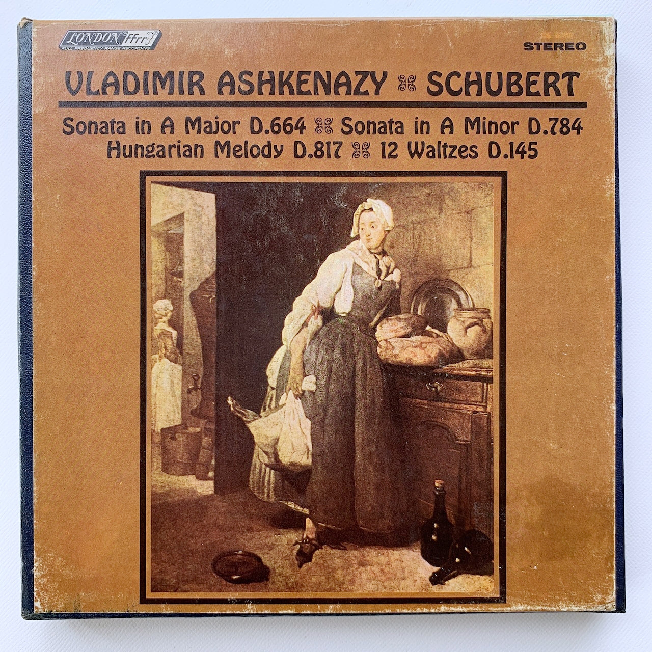 オープンリール/ ウラディーミル・アシュケナージ / シューベルト：ピアノソナタ第13番 他 / US盤 7号 4トラック 19cm/s (7 1/2IPS) LONDON LC80186