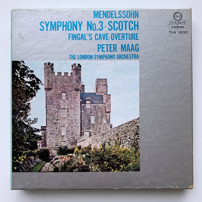 オープンリール/ ペーター・マーク / メンデルスゾーン：交響曲第3番「スコットランド」他 / 国内盤 7号 4トラック 19cm/s (7 1/2IPS) ライナー LONDON TLA1030