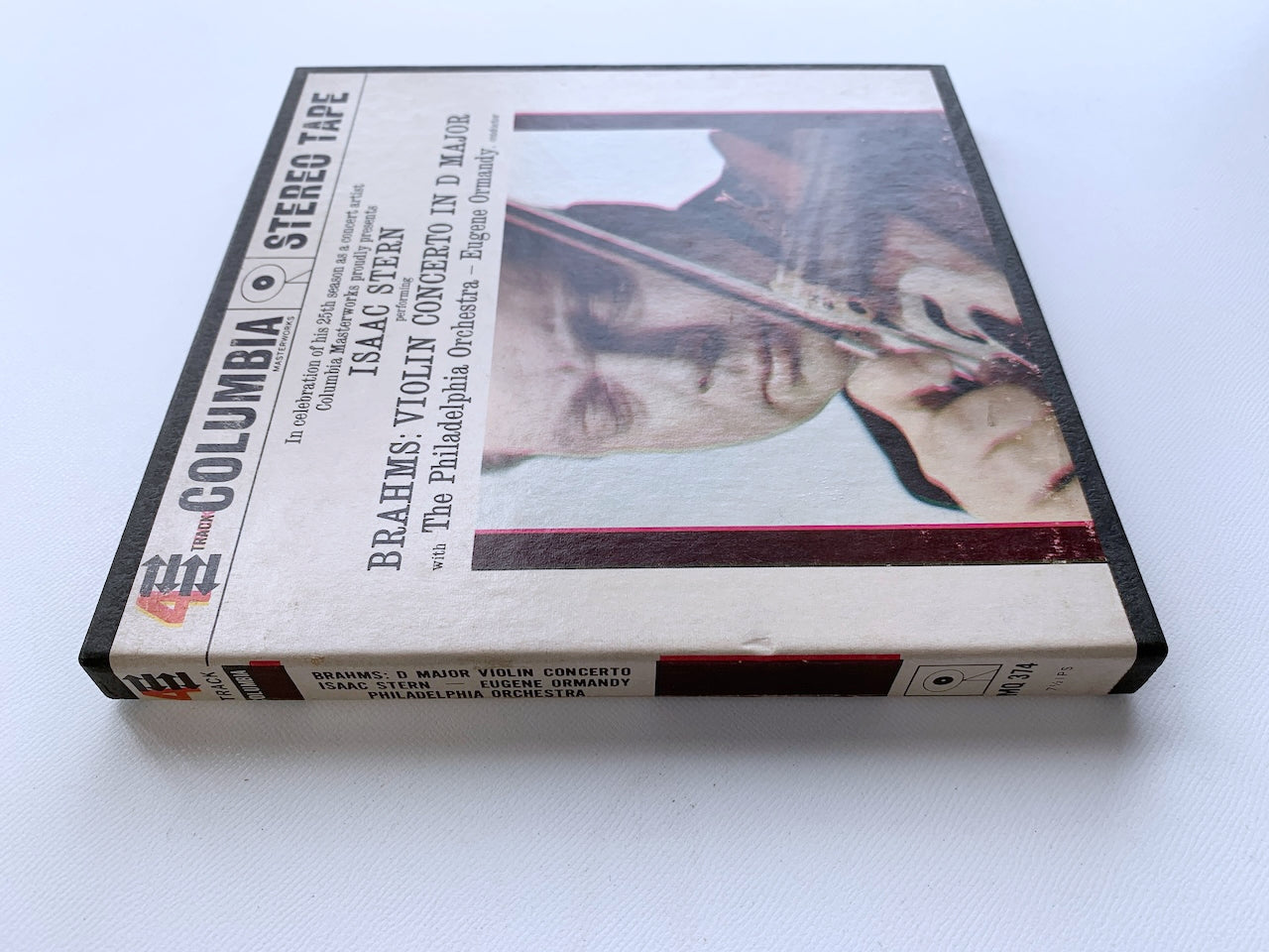 オープンリール/ スターン、オーマンディ / ブラームス：ヴァイオリン協奏曲 / US盤 7号 4トラック 19cm/s (7 1/2IPS) インサート COLUMBIA MQ374