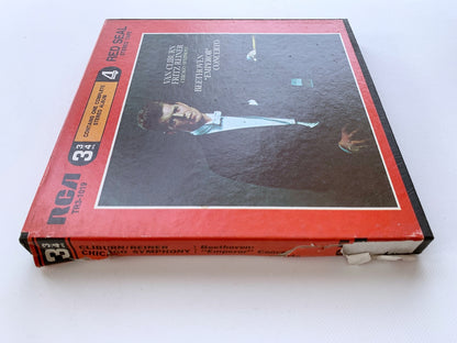 オープンリール/ クライバーン / ベートーヴェン：ピアノ協奏曲第5番「皇帝」 / US盤 7号 4トラック 9.5cm/s (3 3/4IPS) インサート RCA TR3-1019