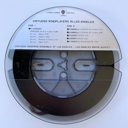 オープンリール/ ロス・アンジェルス金管五重奏団 / ロス・アンジェルスの管楽器の名手たち / 国内盤 7号 4トラック 19cm/s (7 1/2IPS) 帯・ライナー TRIO TSA-1010