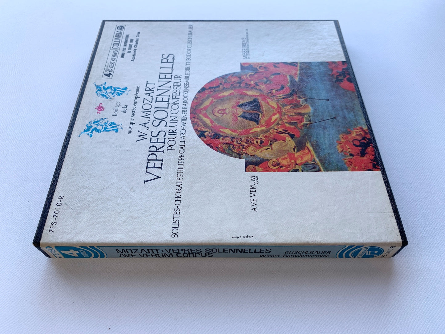 オープンリール/ テオドール・グシュルバウアー / モーツァルトの宗教音楽 ミサ曲 他 / 国内盤 7号 4トラック 19cm/s (7 1/2IPS) ライナー COLUMBIA 7PS-7010-R