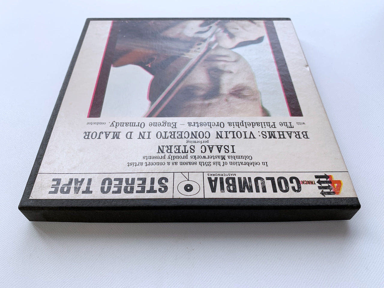 オープンリール/ スターン、オーマンディ / ブラームス：ヴァイオリン協奏曲 / US盤 7号 4トラック 19cm/s (7 1/2IPS) インサート COLUMBIA MQ374