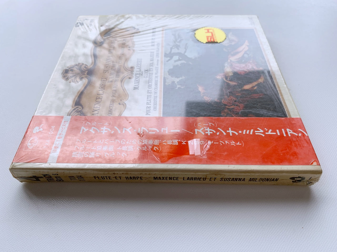 【未開封】オープンリール/ ラリュー、ミルドニアン / モーツァルト：フルートとハープのための協奏曲 他 / 国内盤 7号 4トラック 19cm/s (7 1/2IPS) 帯 KING TXA-1004