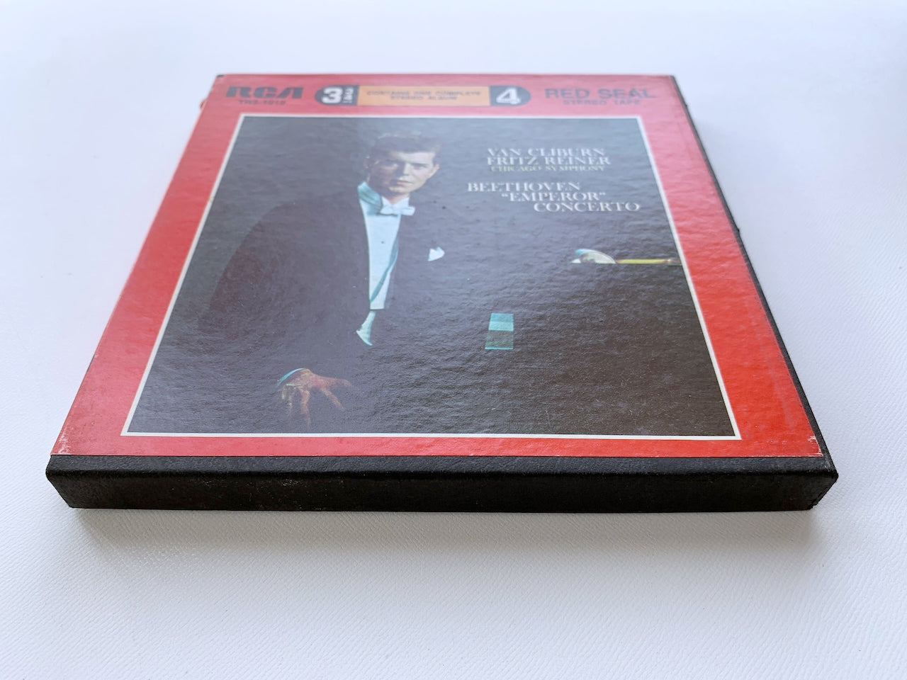 オープンリール/ クライバーン / ベートーヴェン：ピアノ協奏曲第5番「皇帝」 / US盤 7号 4トラック 9.5cm/s (3 3/4IPS) インサート RCA TR3-1019