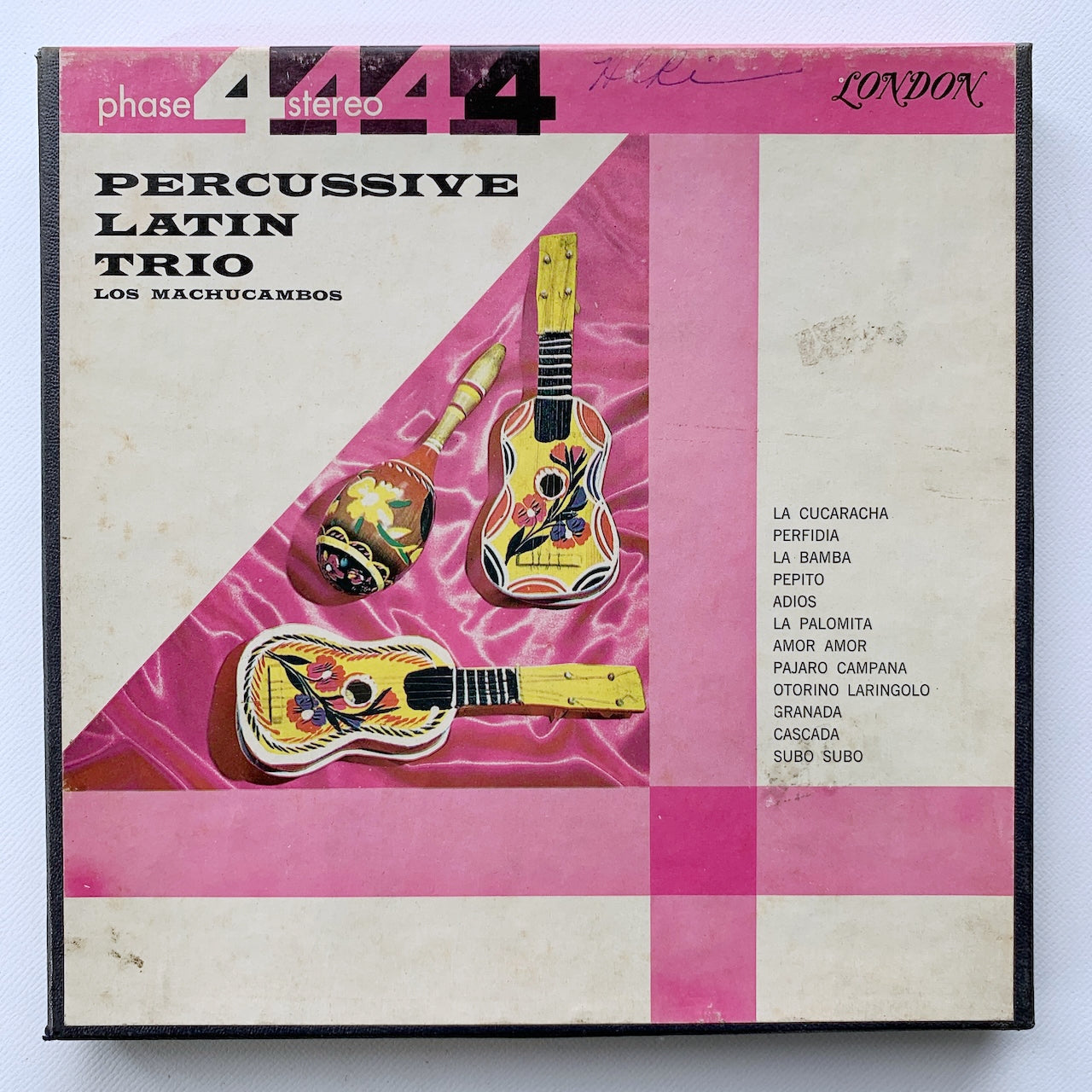 オープンリール/ LOS MACHUCAMBOS / PERCUSSIVE LATIN TRIO / US盤 7号 4トラック 19cm/s (7 1/2IPS) LONDON LPL74012