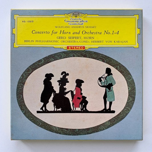 オープンリール/ ザイフェルト、カラヤン / モーツァルト：ホルン協奏曲 / 国内盤 7号 4トラック 19cm/s (7 1/2IPS) ライナー DGG XG1023