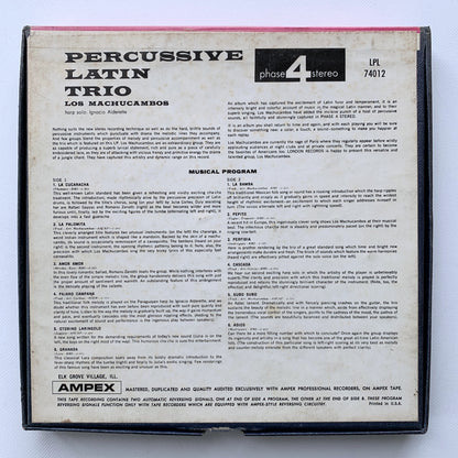オープンリール/ LOS MACHUCAMBOS / PERCUSSIVE LATIN TRIO / US盤 7号 4トラック 19cm/s (7 1/2IPS) LONDON LPL74012