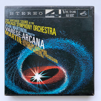 オープンリール/ ジャン・マルティノン / ヴァレーズ：アルカナ 他 / 国内盤 7号 4トラック 19cm/s (7 1/2IPS) ライナー VICTOR STC-2069