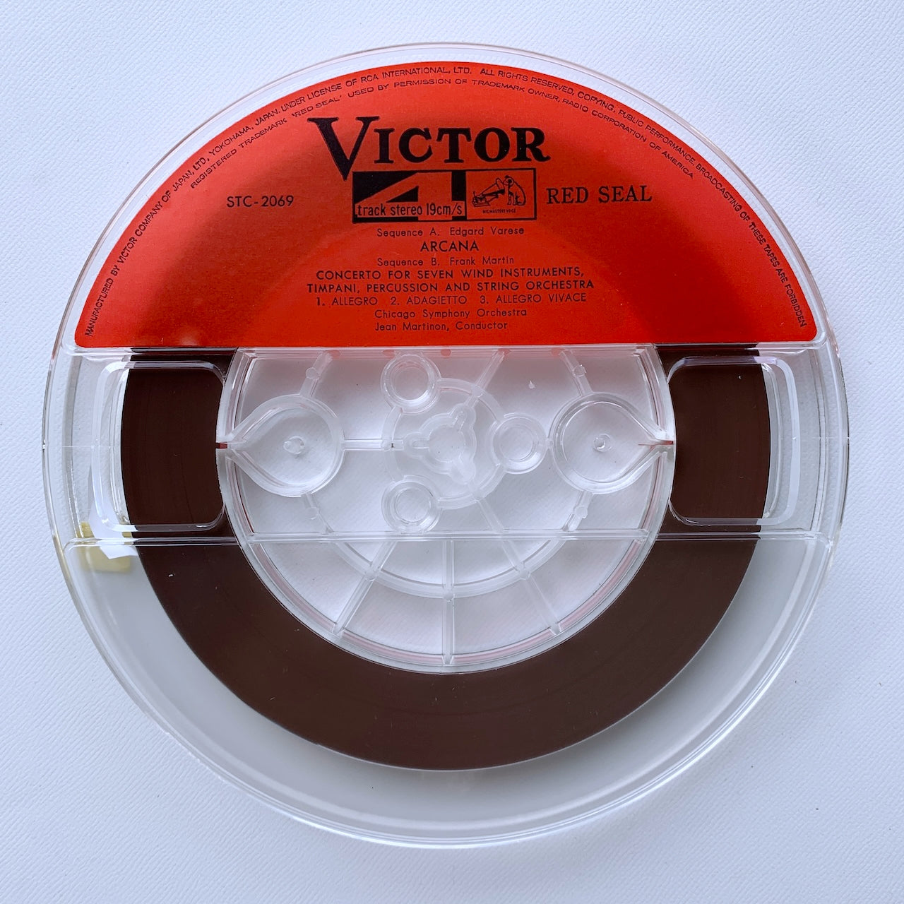 オープンリール/ ジャン・マルティノン / ヴァレーズ：アルカナ 他 / 国内盤 7号 4トラック 19cm/s (7 1/2IPS) ライナー VICTOR STC-2069