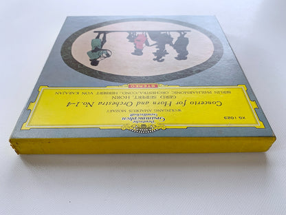 オープンリール/ ザイフェルト、カラヤン / モーツァルト：ホルン協奏曲 / 国内盤 7号 4トラック 19cm/s (7 1/2IPS) ライナー DGG XG1023