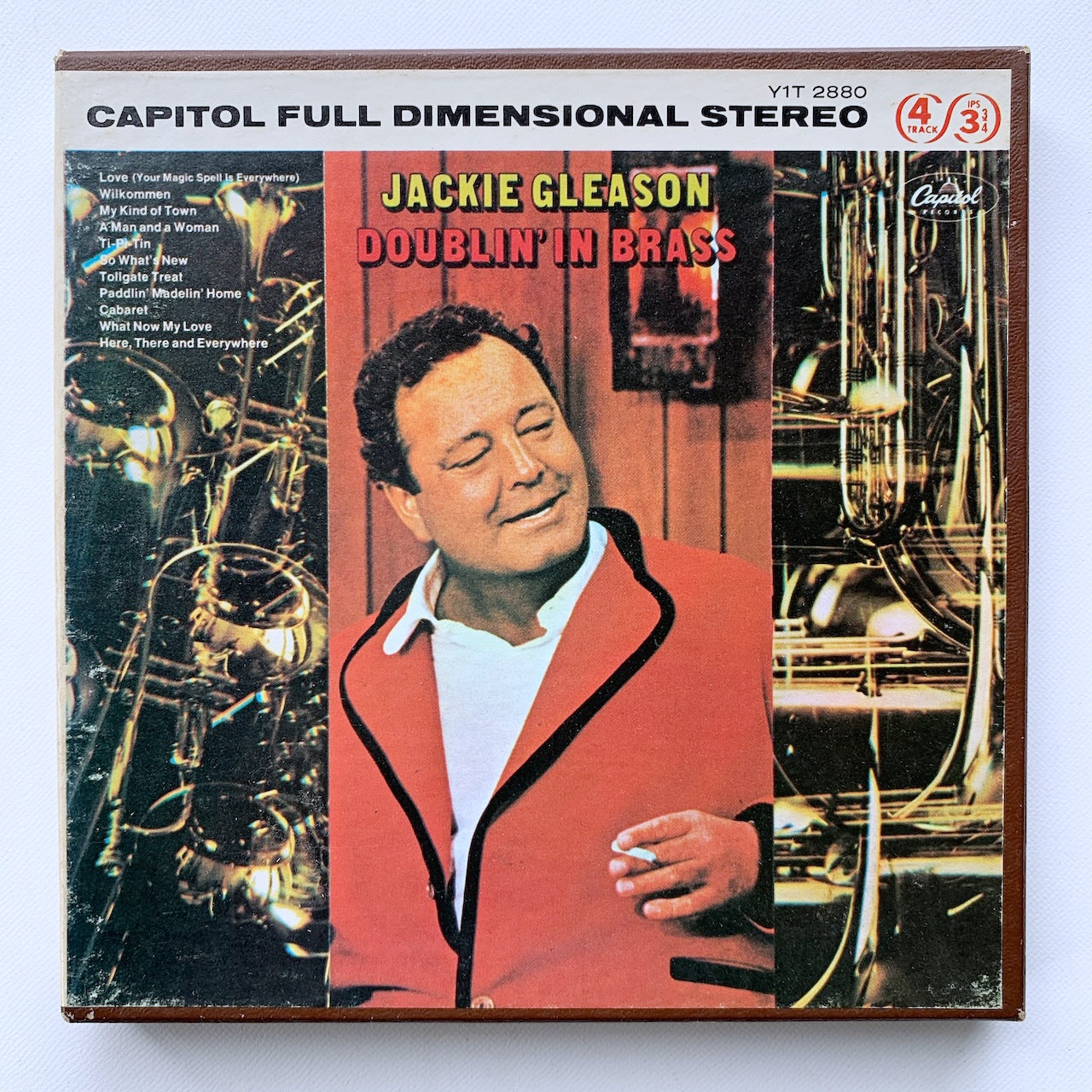 オープンリール/ JACKIE GLEASON / DOUBLIN' IN BRASS / US盤 7号 4トラック 9.5cm/s (3 3/4IPS) CAPITOL Y1T2880