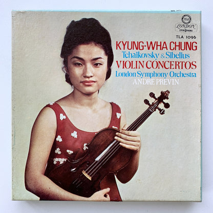 オープンリール/ チョン・キョンファ / チャイコフスキー/シベリウス：ヴァイオリン協奏曲 / 国内盤 7号 4トラック 19cm/s (7 1/2IPS) ライナー LONDON TLA-1096