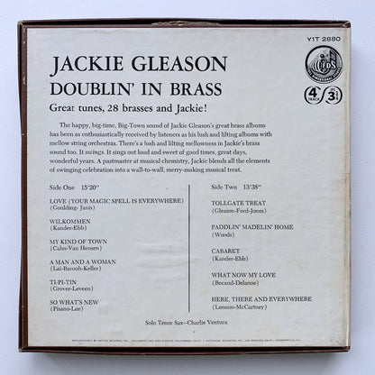 オープンリール/ JACKIE GLEASON / DOUBLIN' IN BRASS / US盤 7号 4トラック 9.5cm/s (3 3/4IPS) CAPITOL Y1T2880