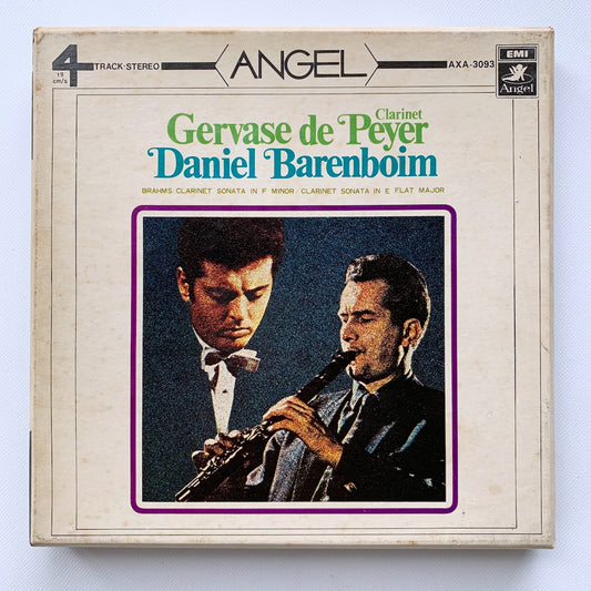 オープンリール/ ジェルヴァース・ドゥ・ペイエ / ブラームス：クラリネットソナタ第1番、第2番 / 国内盤 7号 4トラック 19cm/s (7 1/2IPS) ライナー EMI AXA-3093