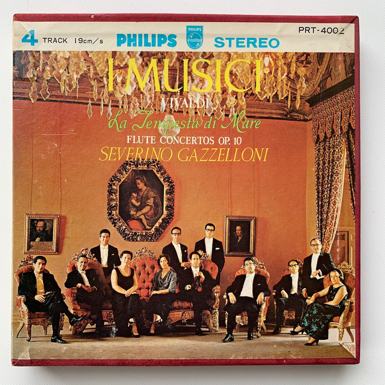 オープンリール/ イ・ムジチ合奏団 / ヴィヴァルディ :フルート協奏曲集「海の嵐」 / 国内盤 7号 4トラック 19cm/s (7 1/2IPS) ライナー PHILIPS PRT-4002