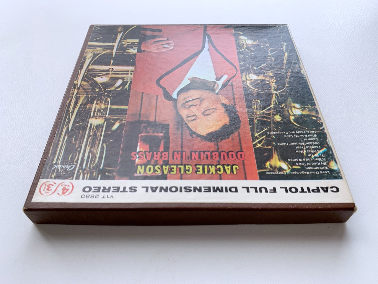 オープンリール/ JACKIE GLEASON / DOUBLIN' IN BRASS / US盤 7号 4トラック 9.5cm/s (3 3/4IPS) CAPITOL Y1T2880