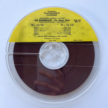 オープンリール/ カール・ベーム / モーツァルト: 歌劇「魔笛」他 / US盤 2本組 7号 4トラック 19cm/s (7 1/2IPS) インサート DGG DGS8981