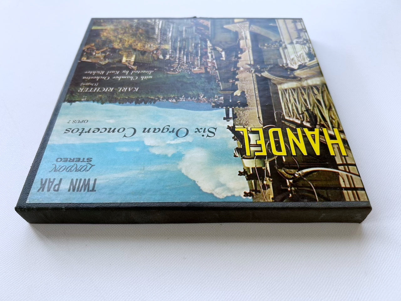 オープンリール/ カール・リヒター / ヘンデル：オルガン協奏曲集 / US盤 7号 4トラック 19cm/s (7 1/2IPS) インサート LONDON LCK80112