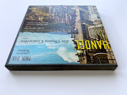 オープンリール/ カール・リヒター / ヘンデル：オルガン協奏曲集 / US盤 7号 4トラック 19cm/s (7 1/2IPS) インサート LONDON LCK80112