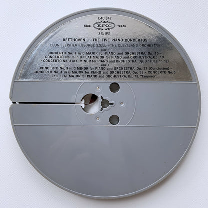 オープンリール/ フライシャー、セル / ベートーヴェン：ピアノ協奏曲 / US盤 7号 4トラック 19cm/s (7 1/2IPS) EPIC E4C847