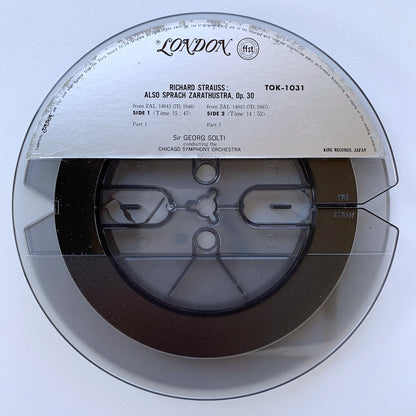 オープンリール/ ゲオルグ・ショルティ / R.シュトラウス:交響詩「ツァラトゥストラはかく語りき」 / 国内盤 7号 4トラック 19cm/s (7 1/2IPS) 帯・ライナー LONDON TOK-1031
