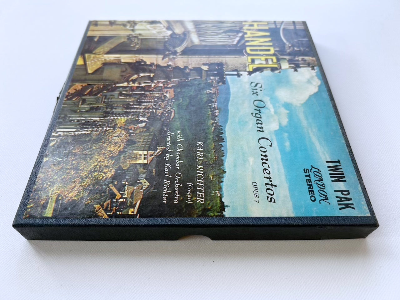 オープンリール/ カール・リヒター / ヘンデル：オルガン協奏曲集 / US盤 7号 4トラック 19cm/s (7 1/2IPS) インサート LONDON LCK80112