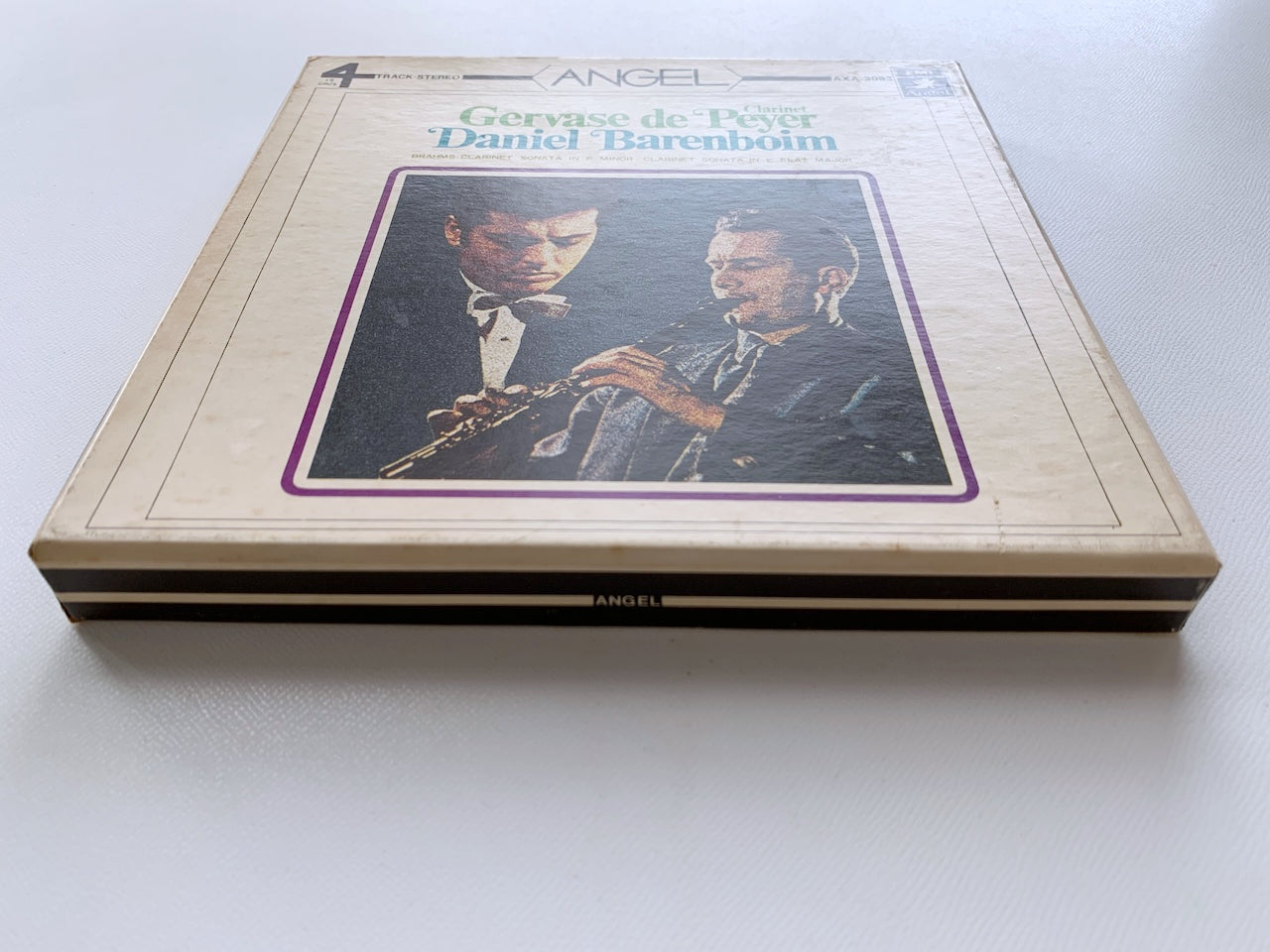 オープンリール/ ジェルヴァース・ドゥ・ペイエ / ブラームス：クラリネットソナタ第1番、第2番 / 国内盤 7号 4トラック 19cm/s (7 1/2IPS) ライナー EMI AXA-3093