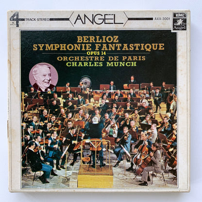 オープンリール/ シャルル・ミンシュ / ベルリオーズ：幻想交響曲 / 国内盤 7号 4トラック 19cm/s (7 1/2IPS) ライナー ANGEL AXA-3001