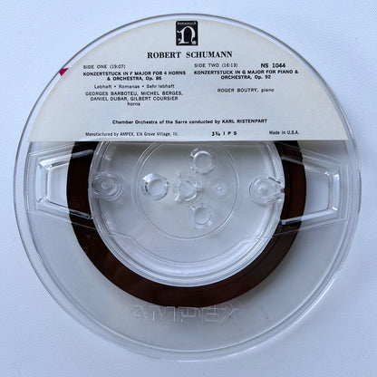 オープンリール/ バルボトゥ、ベルジュ 他 / シューマン：4本のホルンと管弦楽のためのコンツェルトシュテュック / US盤 7号 4トラック 19cm/s (7 1/2IPS) NONESUCH NSE1044