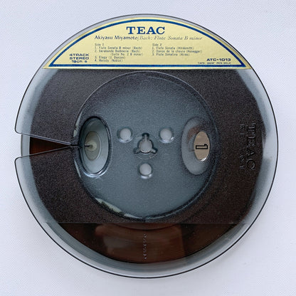 オープンリール/ 宮本明恭 / J.S.バッハ：フルートソナタ / 国内盤 7号 4トラック 19cm/s (7 1/2IPS) ライナー TEAC ATC-1013