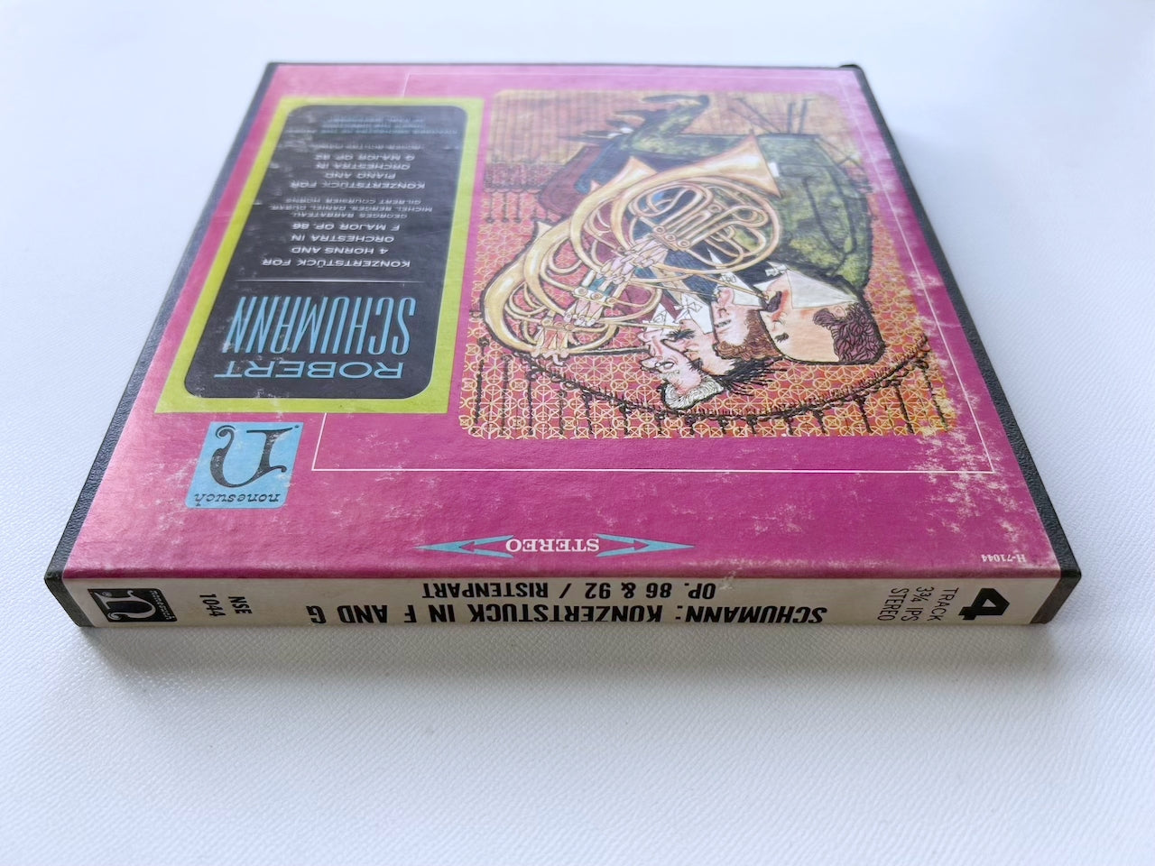 オープンリール/ バルボトゥ、ベルジュ 他 / シューマン：4本のホルンと管弦楽のためのコンツェルトシュテュック / US盤 7号 4トラック 19cm/s (7 1/2IPS) NONESUCH NSE1044