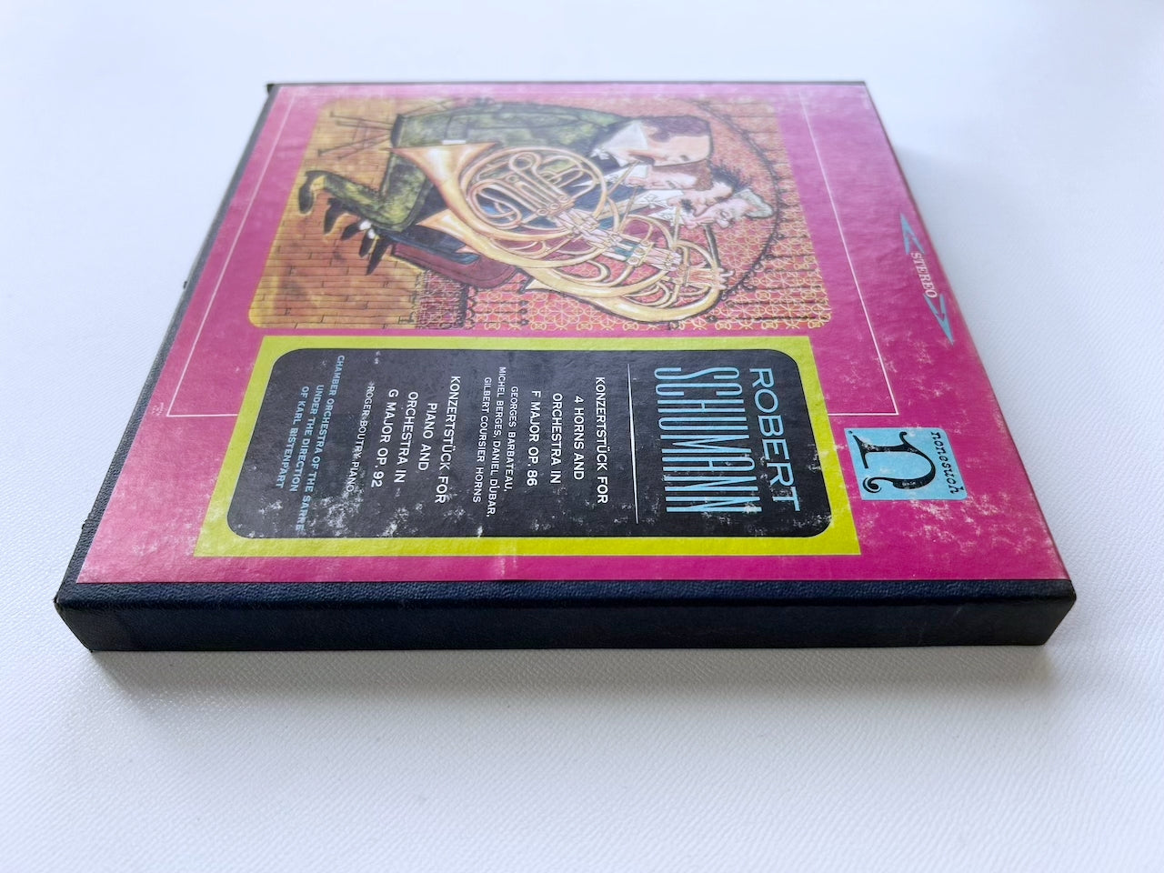 オープンリール/ バルボトゥ、ベルジュ 他 / シューマン：4本のホルンと管弦楽のためのコンツェルトシュテュック / US盤 7号 4トラック 19cm/s (7 1/2IPS) NONESUCH NSE1044