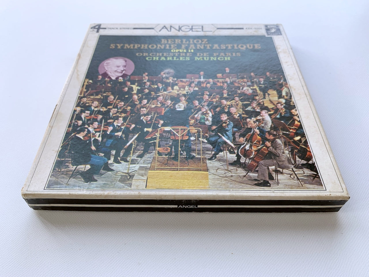 オープンリール/ シャルル・ミンシュ / ベルリオーズ：幻想交響曲 / 国内盤 7号 4トラック 19cm/s (7 1/2IPS) ライナー ANGEL AXA-3001