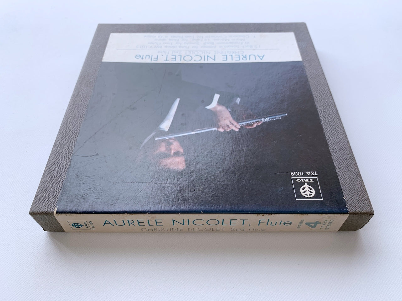 オープンリール/ オーレル・ニコレ / フルートの真髄 J.S.バッハ：無伴奏フルート・ソナタ 他 / 国内盤 7号 4トラック 19cm/s (7 1/2IPS) TRIO TSA-1009