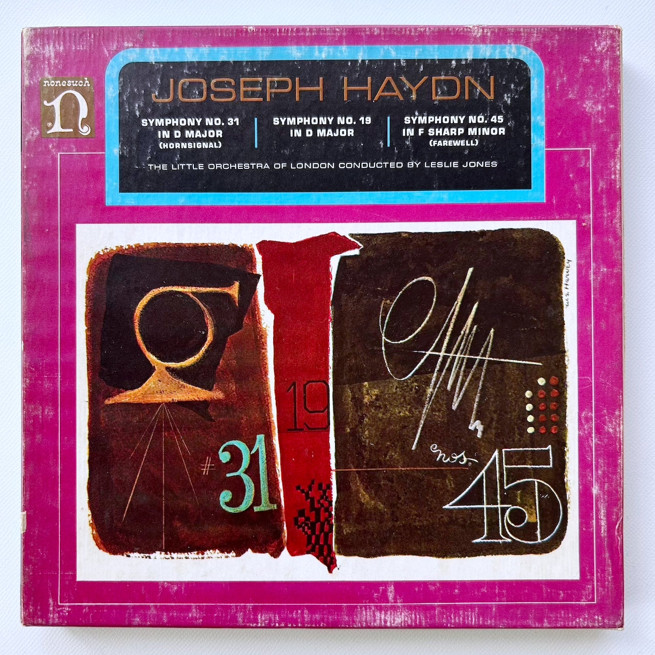 オープンリール/ レスリー・ジョーンズ / ハイドン：交響曲第31番「ホルン信号」他 / US盤 7号 4トラック 19cm/s (7 1/2IPS) インサート NONESUCH TH-71031