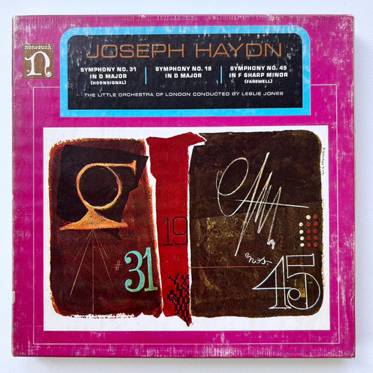 オープンリール/ レスリー・ジョーンズ / ハイドン：交響曲第31番「ホルン信号」他 / US盤 7号 4トラック 19cm/s (7 1/2IPS) インサート NONESUCH TH-71031