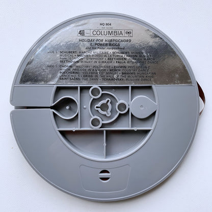 オープンリール/ E.POWE BIGGS / HOLIDAY FOR HARPSICHORD / US盤 7号 4トラック 19cm/s (7 1/2IPS) インサート COLUMBIA MQ804