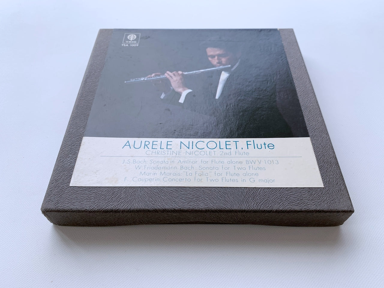 オープンリール/ オーレル・ニコレ / フルートの真髄 J.S.バッハ：無伴奏フルート・ソナタ 他 / 国内盤 7号 4トラック 19cm/s (7 1/2IPS) TRIO TSA-1009