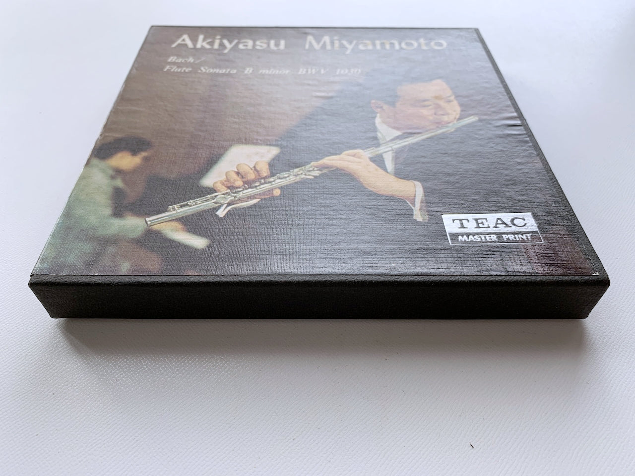 オープンリール/ 宮本明恭 / J.S.バッハ：フルートソナタ / 国内盤 7号 4トラック 19cm/s (7 1/2IPS) ライナー TEAC ATC-1013