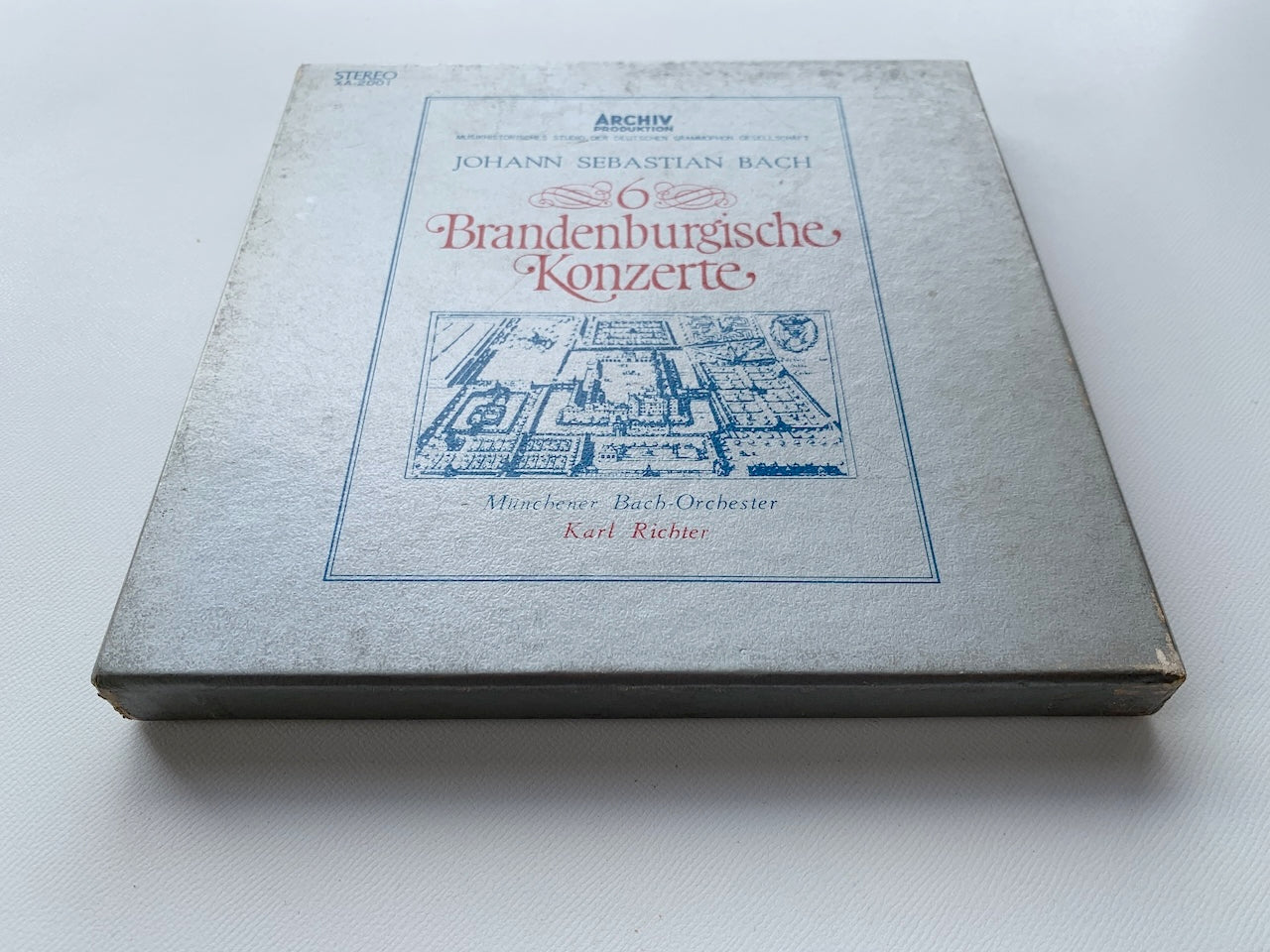 オープンリール/ カール・リヒター / J.S.バッハ：ブランデンブルク協奏曲(全曲) / 国内盤 7号 4トラック 19cm/s (7 1/2IPS) ライナー ARCHIV XA-2001